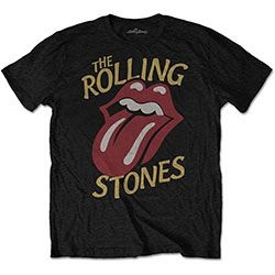 The Rolling Stones - Unisex T-Shirt: Vintage Typeface (Medium