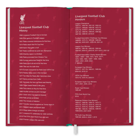 Liverpool Fc - Liverpool Fc 2024 Slim Diary