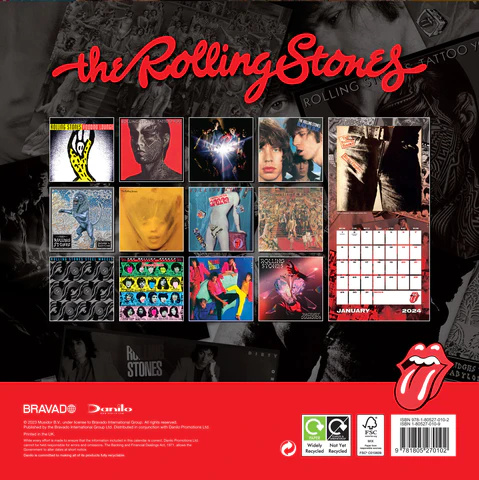Rolling Stones - Rolling Stones 2024 Square Calendar