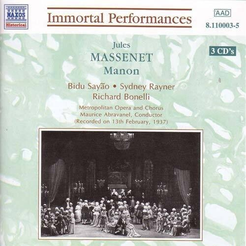 Jules Massenet - Massenet: Manon