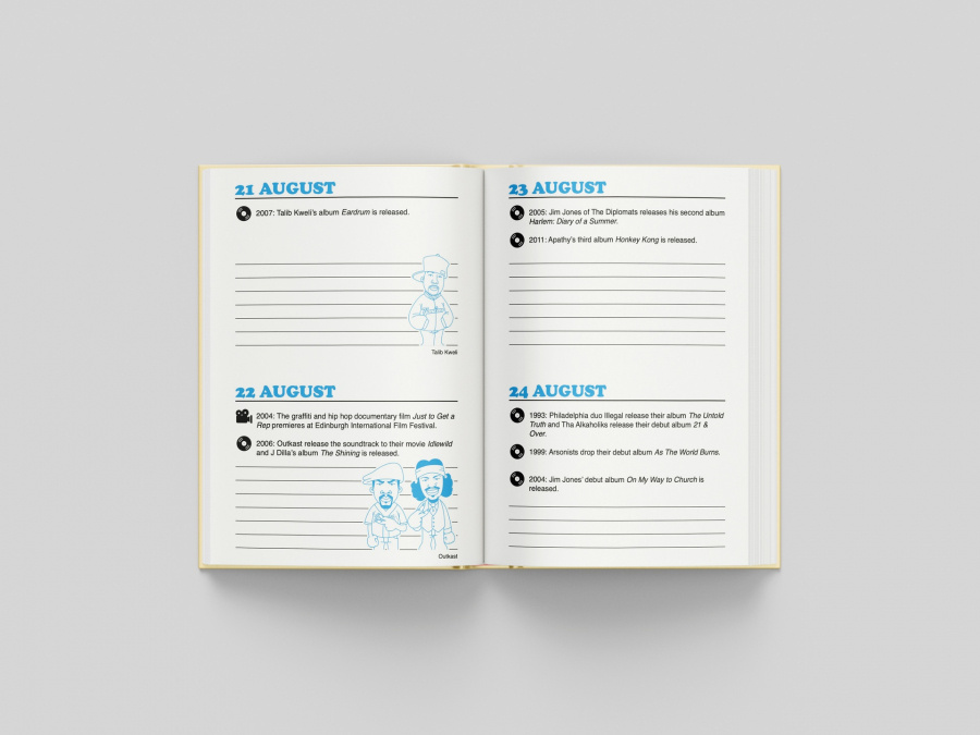 Björn Almqvist Mark 563 - Hip Hop Journal: A Daily Planner