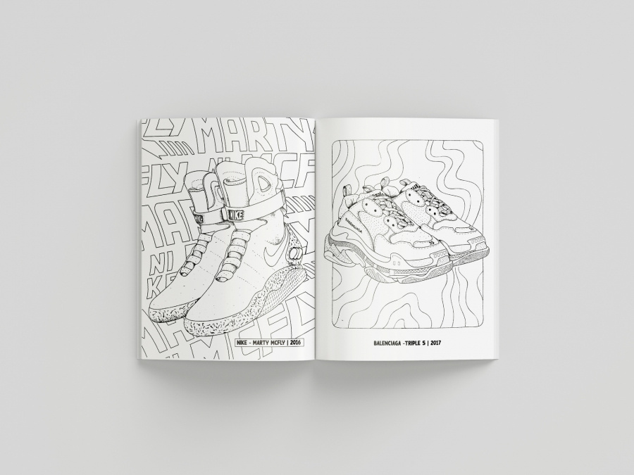 Bok - Sneaker Coloring Book