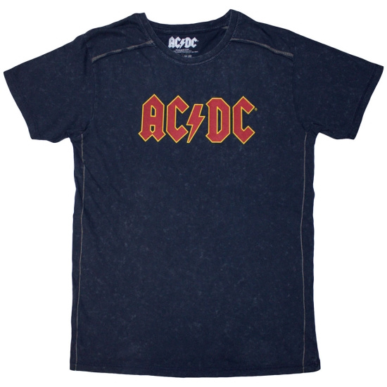 Ac/Dc - Logo Snow Wash Uni Navy   