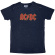 Ac/Dc - Logo Snow Wash Uni Navy Ac/Dc - Logo Snow Wash Uni Navy