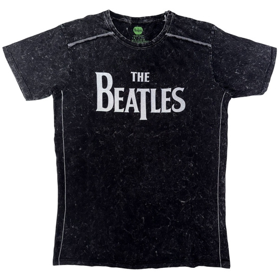 The Beatles - Drop T Logo Snow Wash Uni Bl   