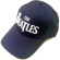 The Beatles - White Drop T Logo Navy Baseball C