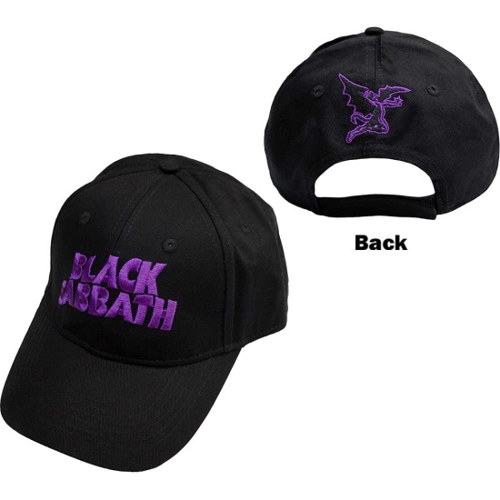 Black Sabbath - Logo & Devil Bl Baseball C