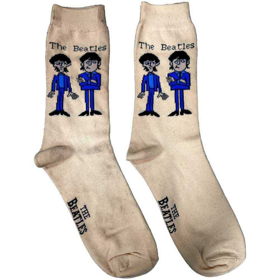 The Beatles - Cartoon Lady Cream Socks (Eu 37-41)