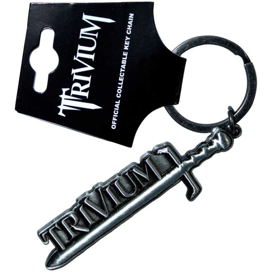 Trivium - Silver Sword Keychain