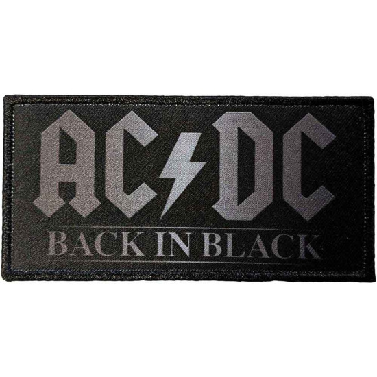 Ac/Dc - Patch Back In Black (5,1 X 10,1 Cm)