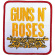 Guns N Roses - Stacked Wht Woven Patch