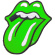 Rolling Stones - Classic Tongue Green Standard Patch Rolling Stones - Classic Tongue Green Standard Patch