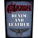 Saxon - Denim & Leather Back Patch