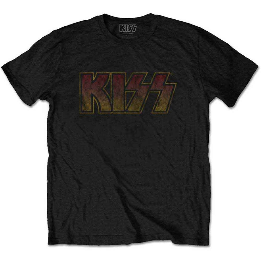 Kiss - Vintage Classic Logo Uni Bl T-Shirt
