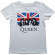 Queen - Vtge Union Jack Boyst-Shirt  Wht