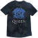 Queen - Blue Crest Boys T-Shirt Bl Dip-Dye