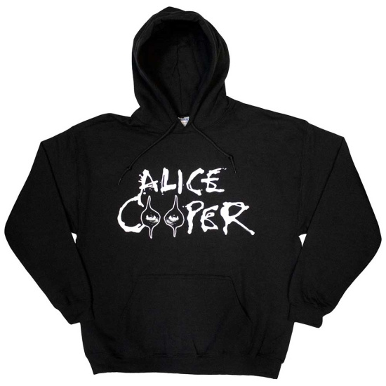 Alice Cooper - Eyes Logo Uni Bl Hoodie