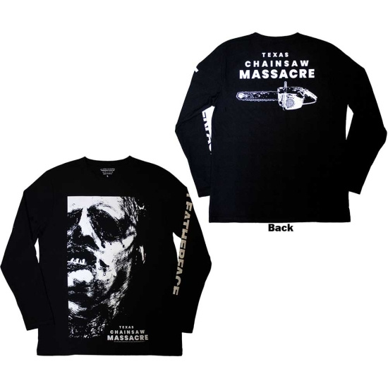 Texas Chainsaw Massacre - Leather Face Uni Bl Longsleeve 