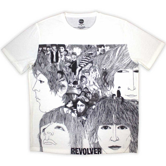 The Beatles - Revolver Uni Wht Sublim T-Shirt