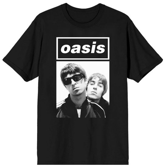 Oasis - Noel & Liam Boxed Photo Uni Bl T-Shirt