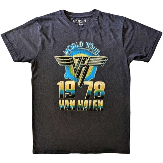 Van Halen - World Tour 78 Uni Bl T-Shirt