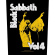 Black Sabbath - Vol 4 Back Patch Black Sabbath - Vol 4 Back Patch