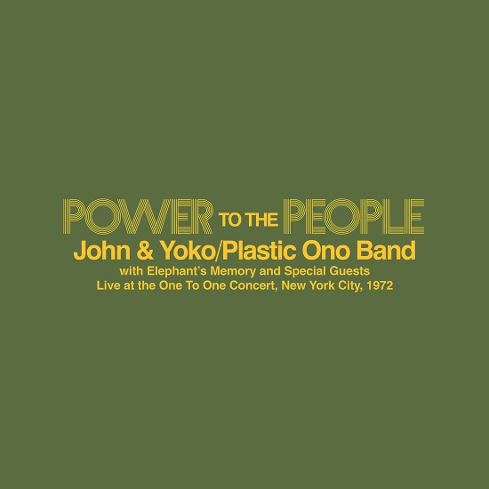 John & Yoko  The Plastic Ono Band  Elephant’S Memory - Power To The People – Live At The One To One Concert  New York City  1972 (Yellow Colour Vinyl)(Rsd2025)