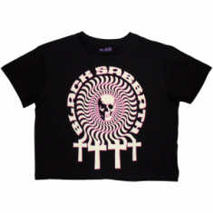 Black Sabbath - Hypnotic Skull Lady Bl Crop Top