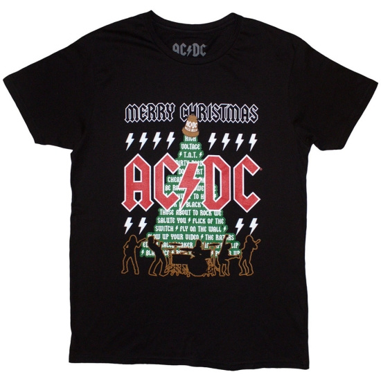 Ac/Dc - Merry Christmas Uni Bl T-Shirt  (XL)