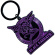 Black Sabbath - Purple Text Logo & Daemon Keychain Black Sabbath - Purple Text Logo & Daemon Keychain