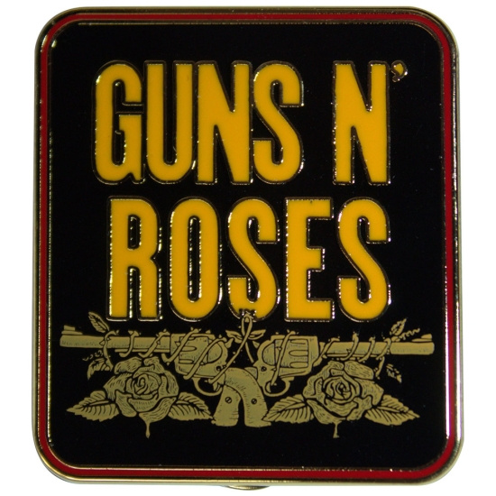 Guns N Roses - Stacked Black Pin Badge