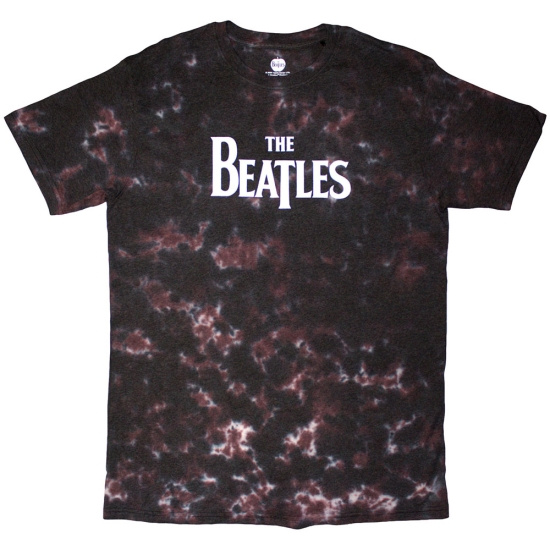 Beatles - Drop T Logo Uni Brown Dip-Dye T-Shirt