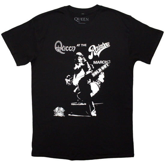 Queen - Live Rainbow Uni Bl T-Shirt