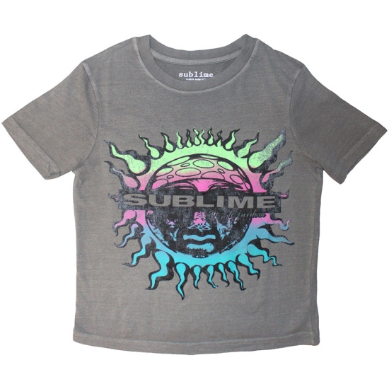 Sublime - Gradient Sun Lady Grey Crop Top