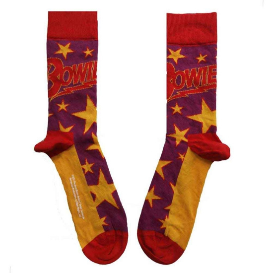 David Bowie - Stars Infill Uni Purp Socks (Eu 36-40)