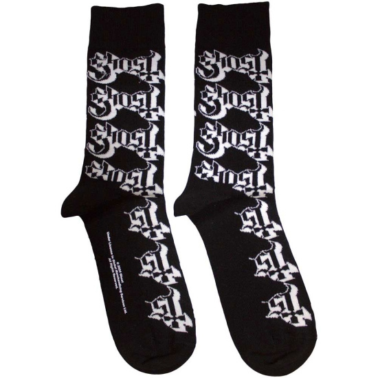Ghost - Logo Pattern Uni Bl Socks (Eu 36-40)