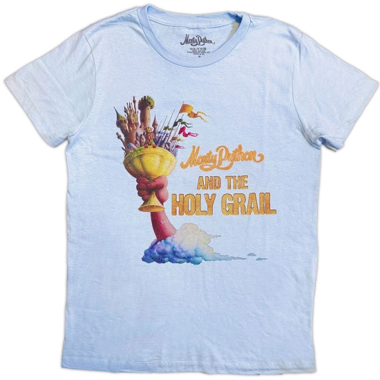 Monty Python - Holy Grail Lifted Lady Lht Blue T-Shirt