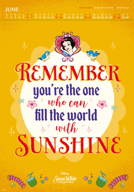 Disney Classics (Quotes) - 2026 A3 Deluxe Calendar