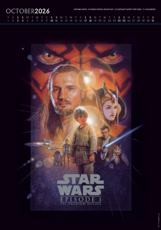 Star Wars Classic - 2026 A3 Deluxe Calendar