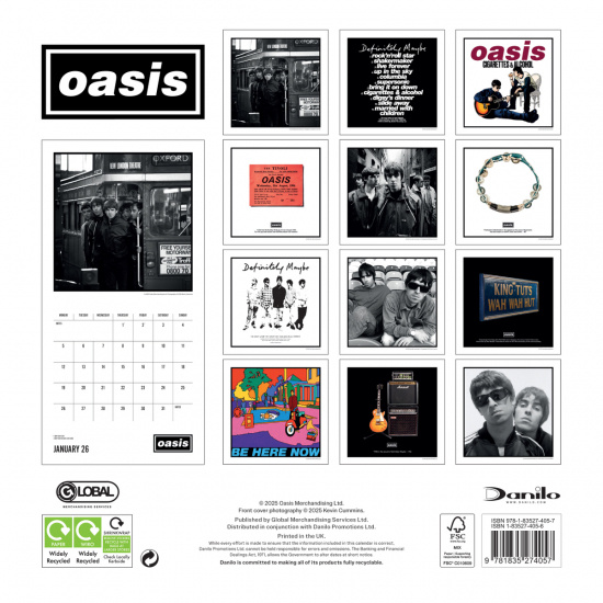 Oasis  - 2026 Square Calendar