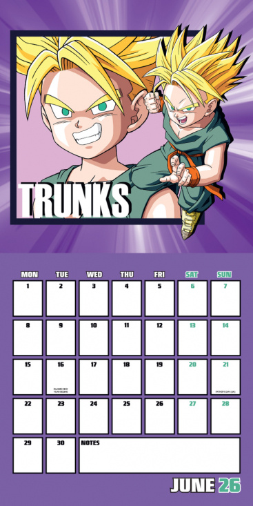 Dragonball Z  - 2026 Square Calendar