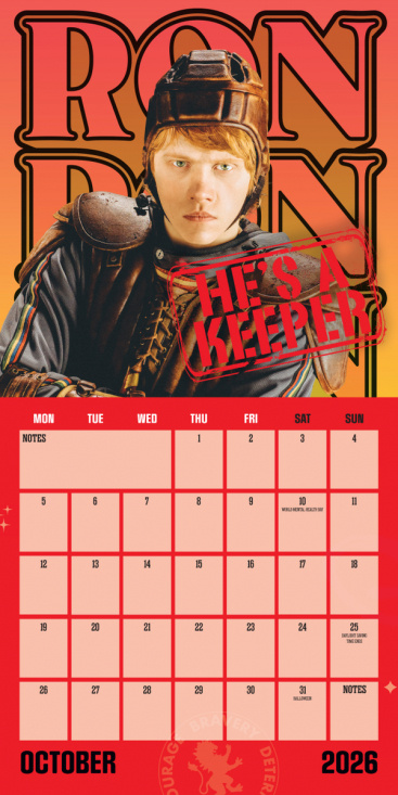 Harry Potter  - 2026 Square Calendar