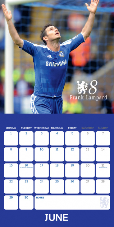 Chelsea Fc Legends  - 2026 Square Calendar