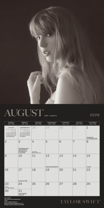 Taylor Swift  - 2026 Mini Calendar