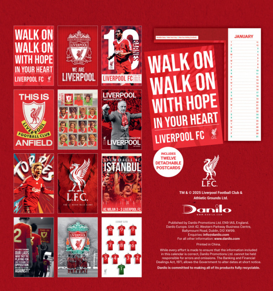 Liverpool Fc - 2026 Desk Easel Calendar