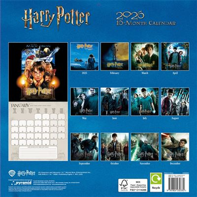 Harry Potter  - 2026 Square Calendar (One Sheets)