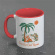 Red Hot Chili Peppers - (Island) Red Coloured Inner Pod Mug Red Hot Chili Peppers - (Island) Red Coloured Inner Pod Mug