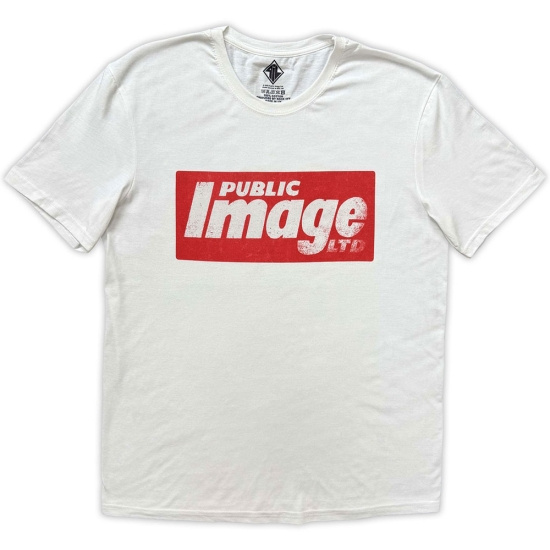 Public Image Limited (Pil) - News Logo Uni Wht T-Shirt