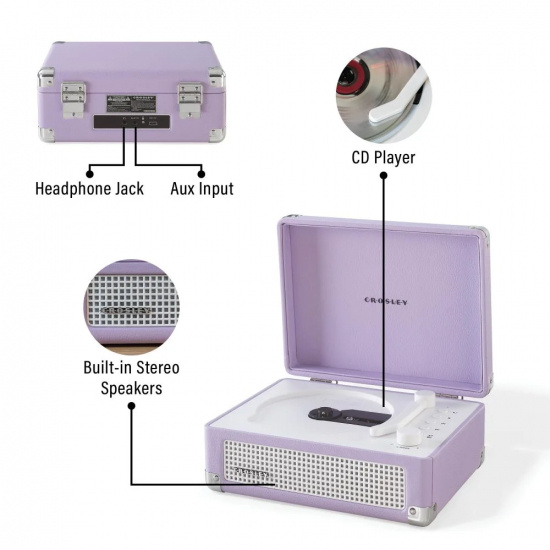 Cd-Player - Crosley Cruiser CD Player (Lavender)