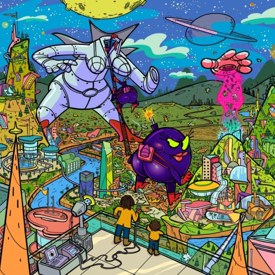 Flying Lotus - Big Mama (Screen-Printed Blue Vinyl